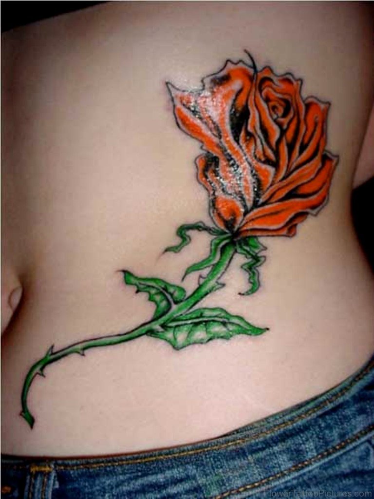 Tattoo single rose 155 Rose