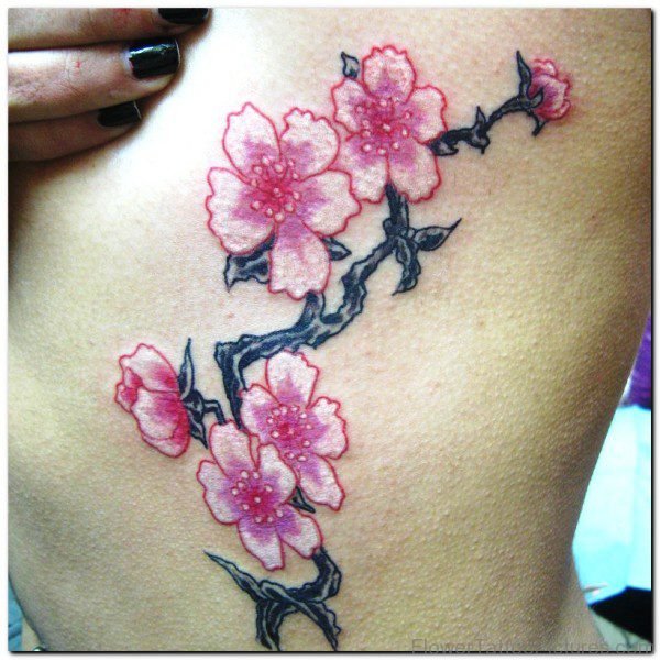Dazzling Orchid Flowers Tattoo Design