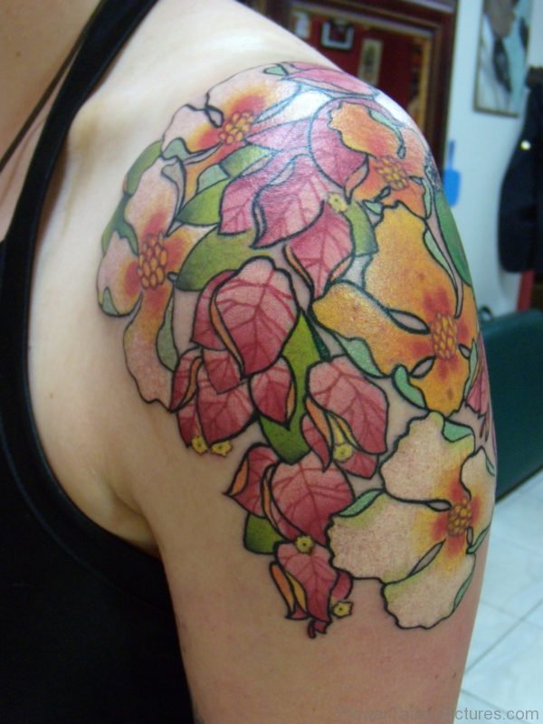 Amazing Flowers Tattoo Design