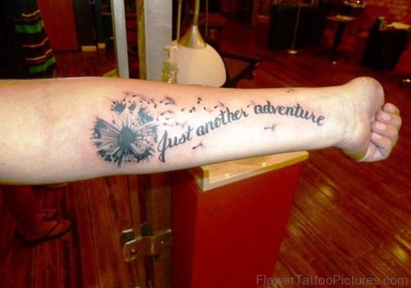 Another Adventure Dandelion Wrist Tattoo