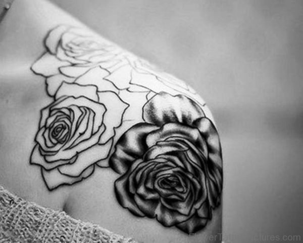 Beautiful Black And White Rose