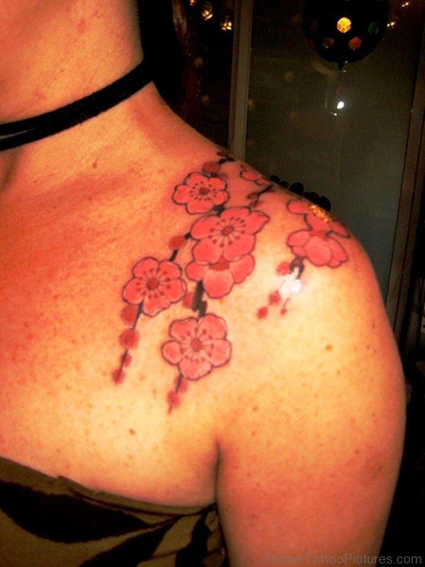 Beautiful Cherry Blossom Tree Tattoo