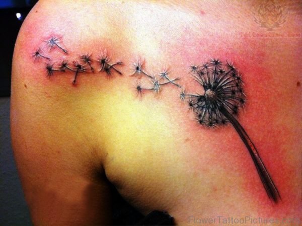Beautiful Dandelion Tattoo Design