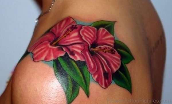 Beautiful Hibiscus Flower Tattoo