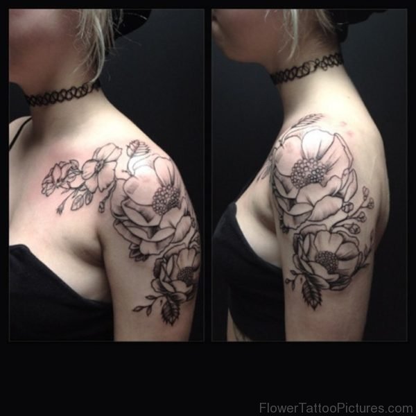 Beautiful Vinatge Shoulder Tattoo