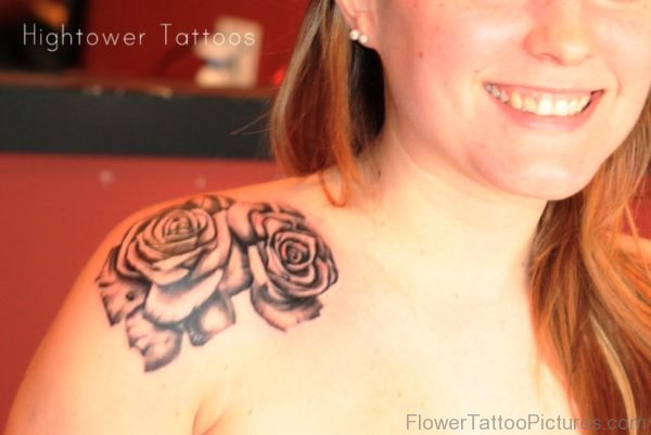 Black Rose Stylish Tattoo