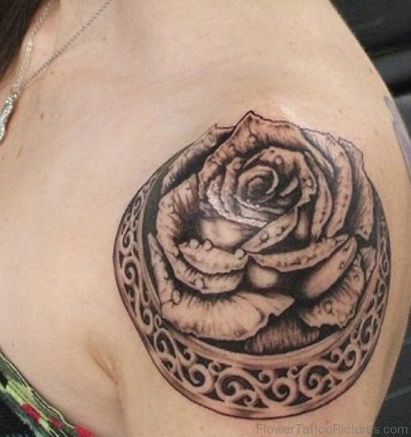 Black Rose Tattoo Design 1