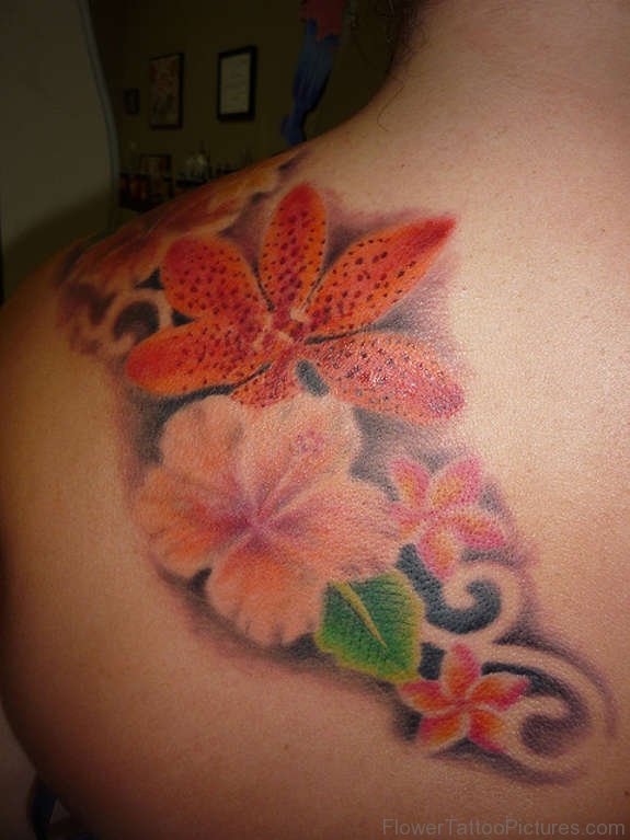 Clorful Flower Tattoo