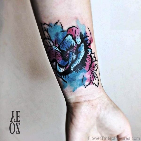 Colored Roe Tattoo Design