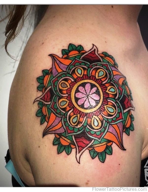 Coloreful Mandala Classic Tattoo