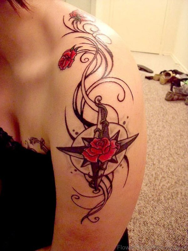 Compass Rose Tattoo 1