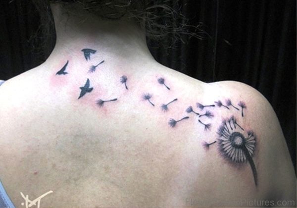 Cool Dandelion Tattoo Design
