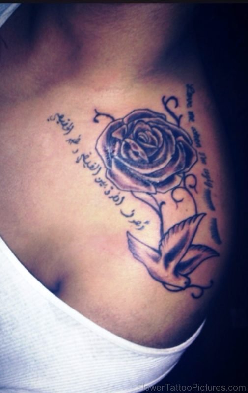Dove And Rose Tattoo