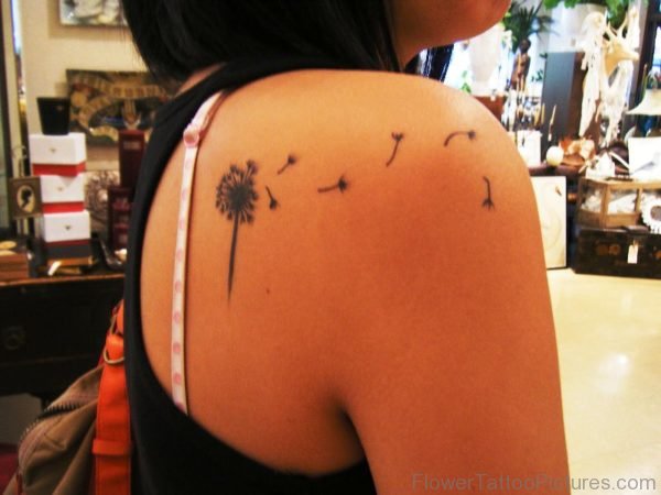 Excellent Dandelion Tattoo Design