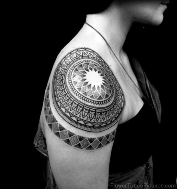 Fabulous Mandala Shoulder Tattoo