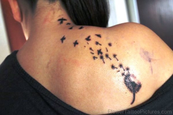Impressive Dandelion Tattoo Design