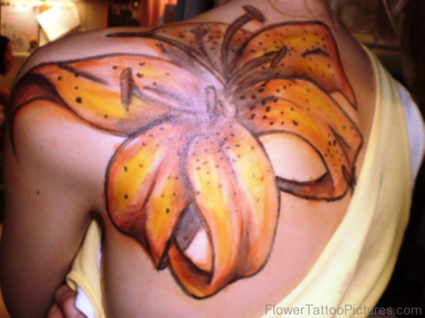 Large Lily Tattoo