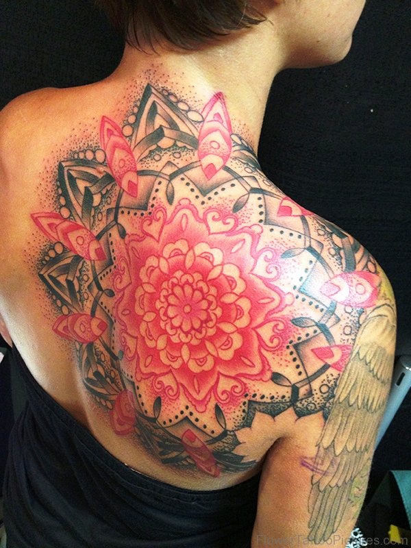 Large Mandala Shoulder Tattoo Design