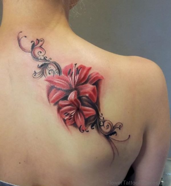 Lily Flower Tattoo Design 1