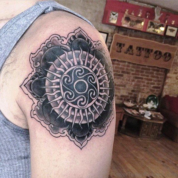 Mandala Black Tattoo Design