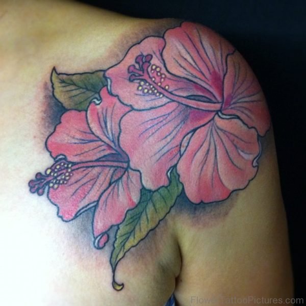 Outstanding Hibiscus Flower Tattoo
