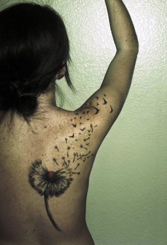 Photo Of Dandelion Tattoo On Shoulder