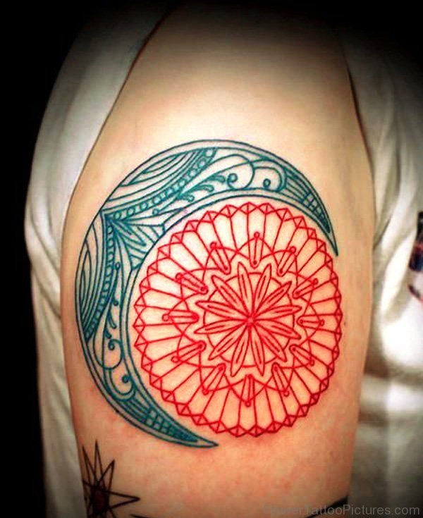 Red Mandala Tattoo