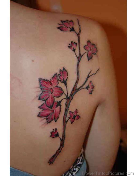 Simple Flower Tattoo Design