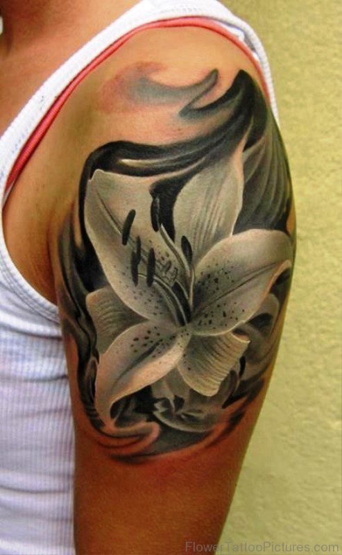 Stunning Lily Tattoo Design