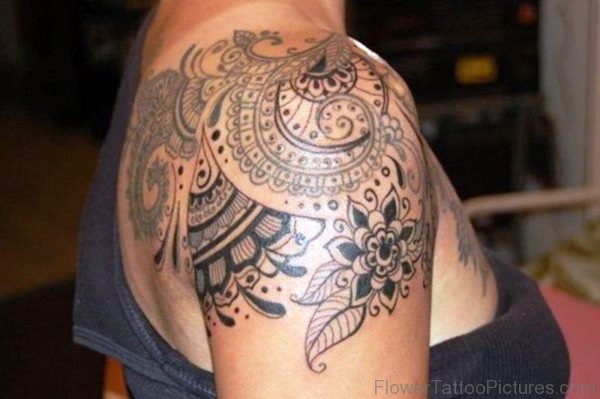 Stunning Mandala Shoulder Tattoo Design