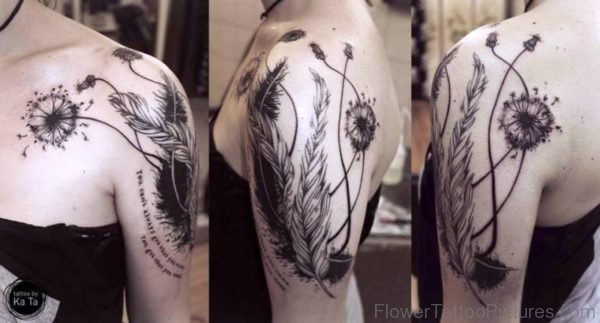 Superb Dandelion Tattoo Design