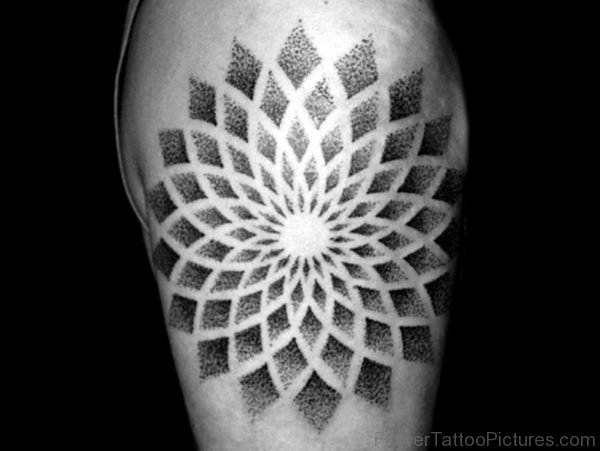 Sweet And Simple Mandala Tattoo