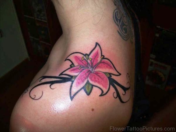 Sweet Lily Tattoo O Front Shoulder