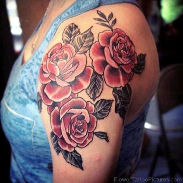 58 Attractive Flower Tattoos On Shoulder
