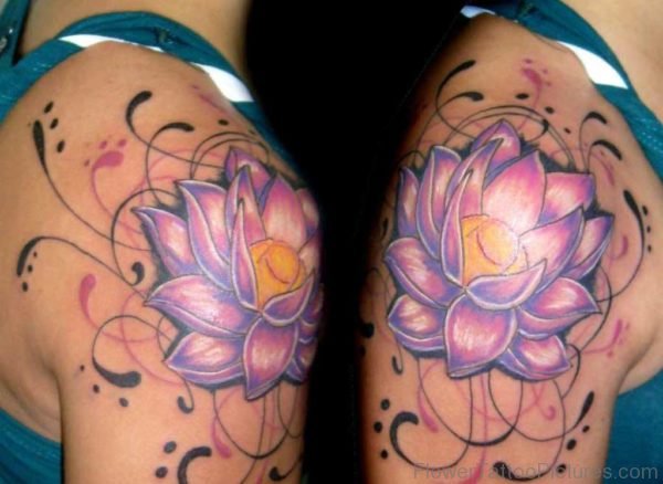 Vintage Lotus Tattoo