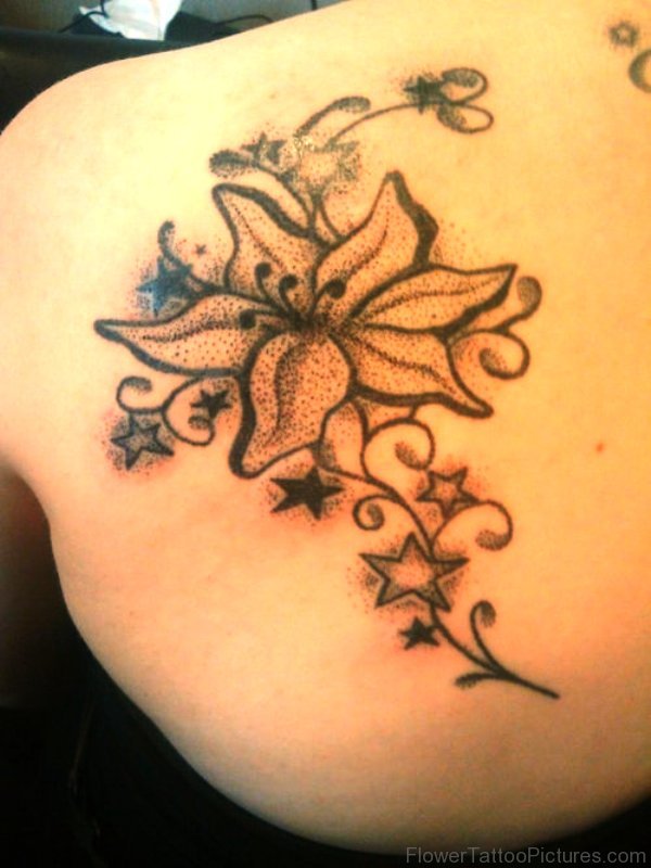 Wnderful Lily Flower Tattoo