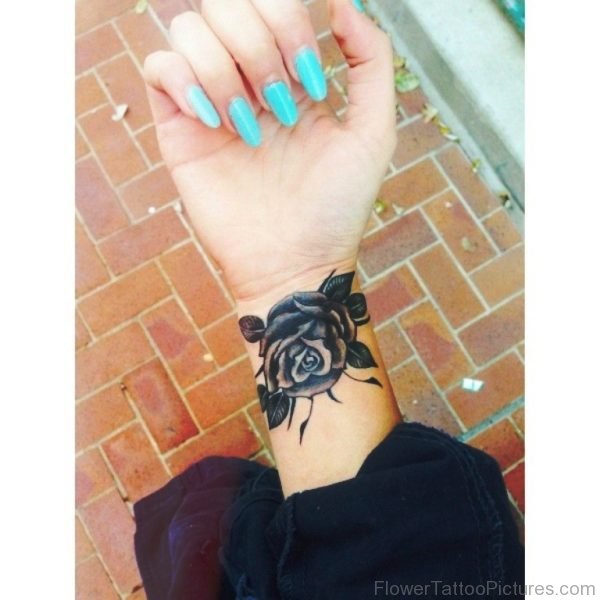 Wonderful Black Rose Tattoo