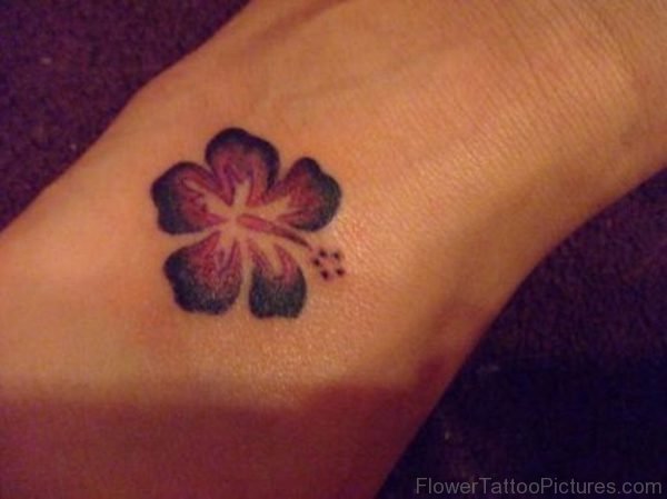 Wonderful Hibiscus Wrist Tattoo