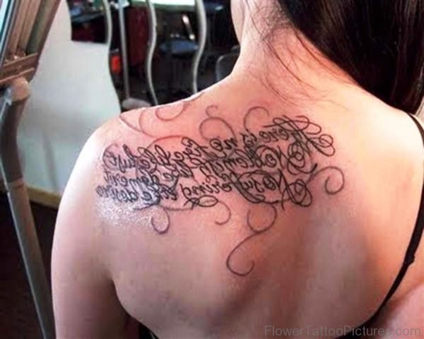 Wonderful Literacy Tattoo Design