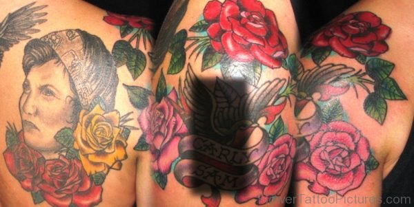 Wonderful Rose Flower Tattoo