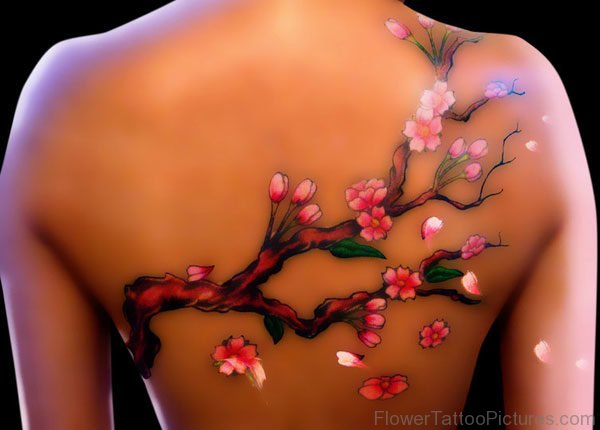 Amazing Cherry Blossom Tree Tattoo