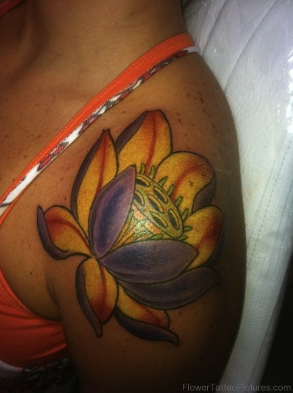 Attractive Flower Designer Tattoo