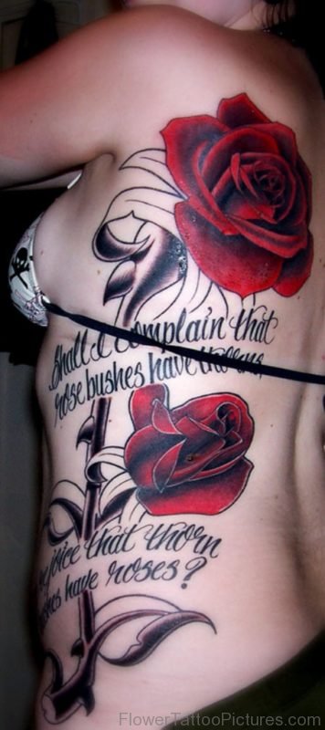 Attractive Rose Tattoo 1