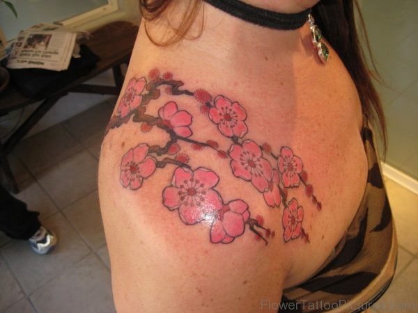 Awesome Cherry Blossom Tree Tattoo