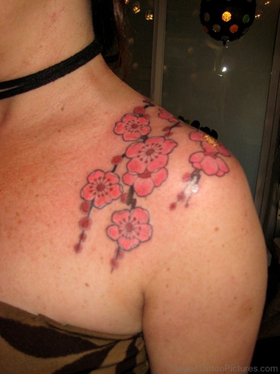 Beautiful Cherry Blossom Tree Tattoo