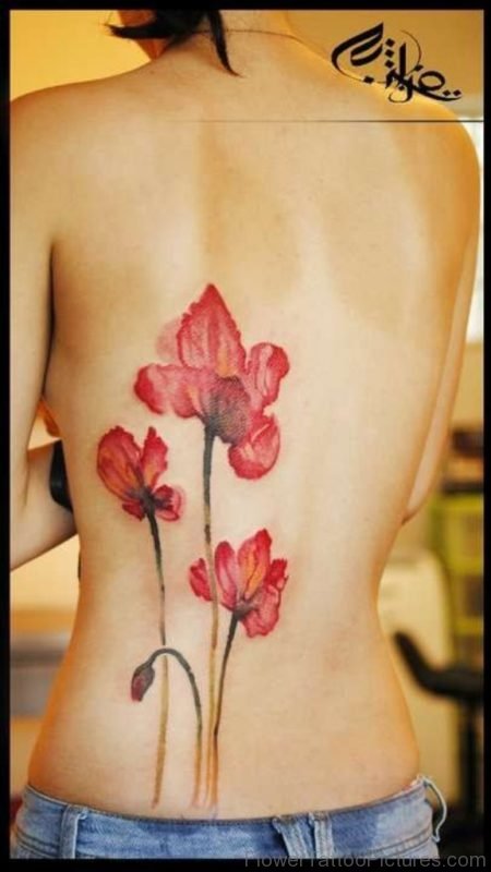 Beautiful Lily Flower Tattoo Picture