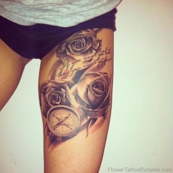Beautiful Rose Tattoo 1