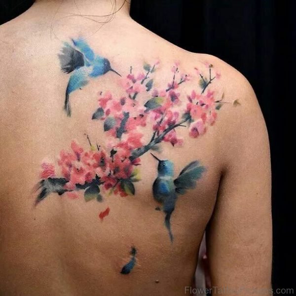 Birds Cherry Blossom Tattoo