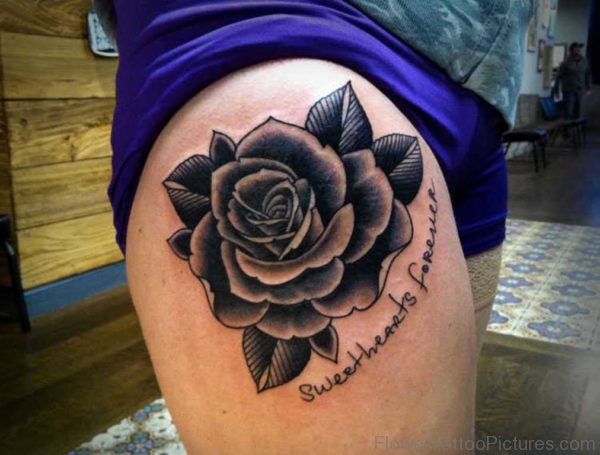 Black Rose Tattoo Design