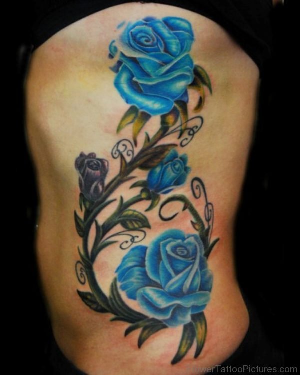 Blue Rose Tattoo 1
